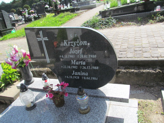 Marta Krzyżon 1902 Władysławowo - Grobonet - Wyszukiwarka osób pochowanych