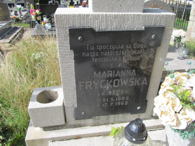 Marianna Fryckowska 1889 Władysławowo - Grobonet - Wyszukiwarka osób pochowanych