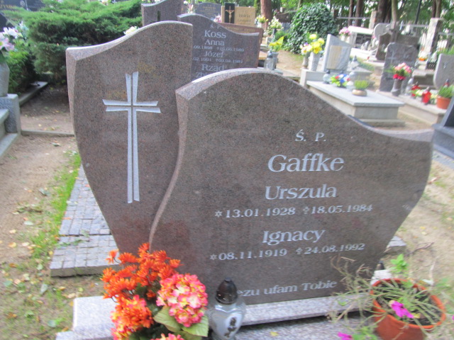 Urszula Gaffke 1928 Władysławowo - Grobonet - Wyszukiwarka osób pochowanych