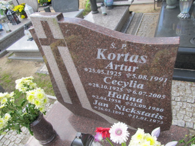 Artur Kortas 1925 Władysławowo - Grobonet - Wyszukiwarka osób pochowanych