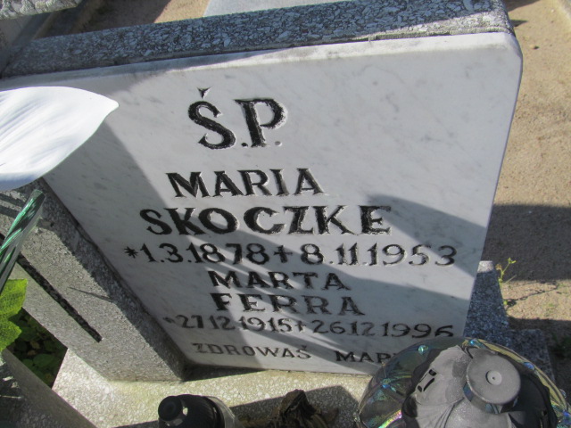 Marta Ferra 1915 Władysławowo - Grobonet - Wyszukiwarka osób pochowanych