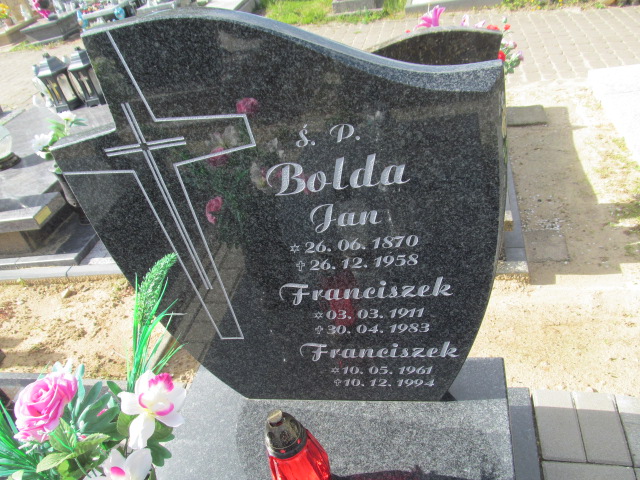 Jan Bolda 1870 Władysławowo - Grobonet - Wyszukiwarka osób pochowanych