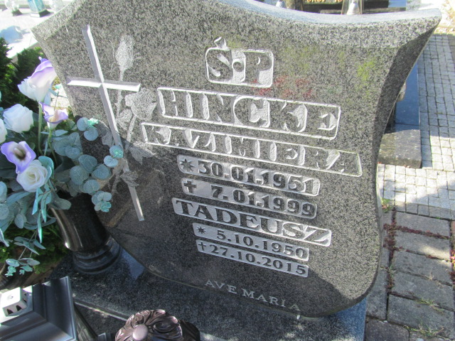 Kazimiera Hincke 1951 Władysławowo - Grobonet - Wyszukiwarka osób pochowanych
