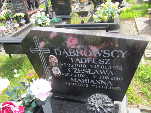 Marianna Dąbrowska 1875 Władysławowo - Grobonet - Wyszukiwarka osób pochowanych