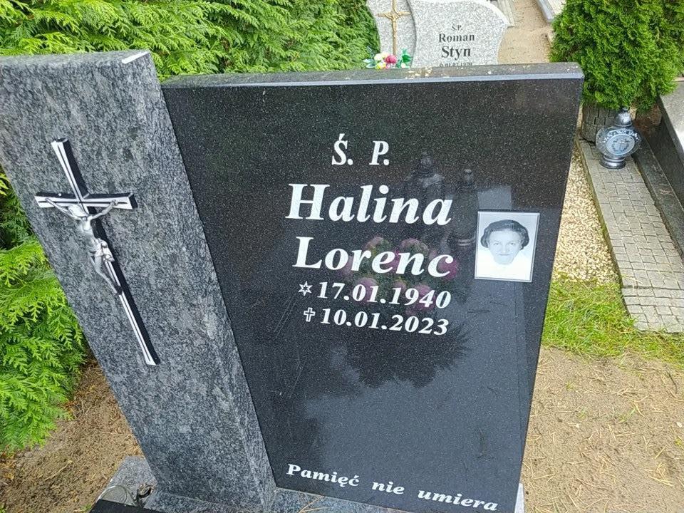 Halina Lorenc 1940 Władysławowo - Grobonet - Wyszukiwarka osób pochowanych