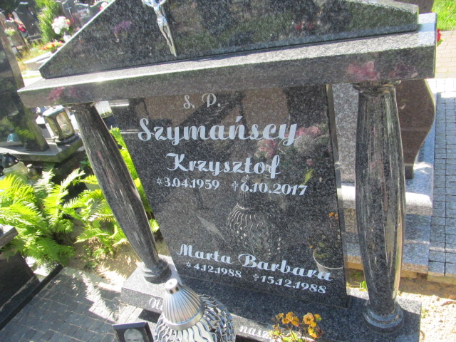 Marta Barbara Szymańska 1988 Władysławowo - Grobonet - Wyszukiwarka osób pochowanych